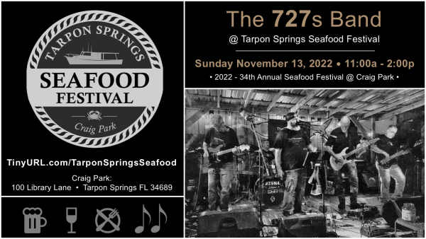 The 727s Band @ Tarpon Springs Seafood Festival 2022-11-13-SUN