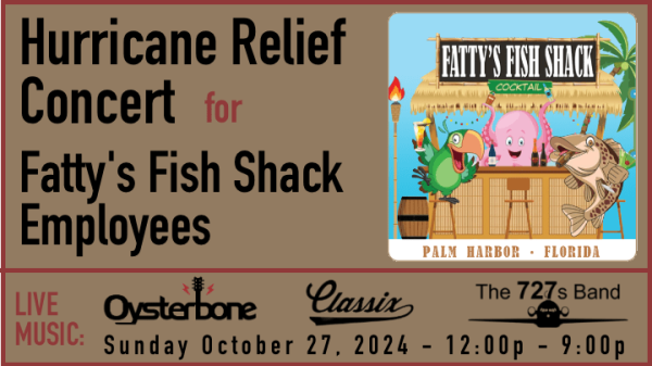 Hurricane Relief Concert for Fattys Employees